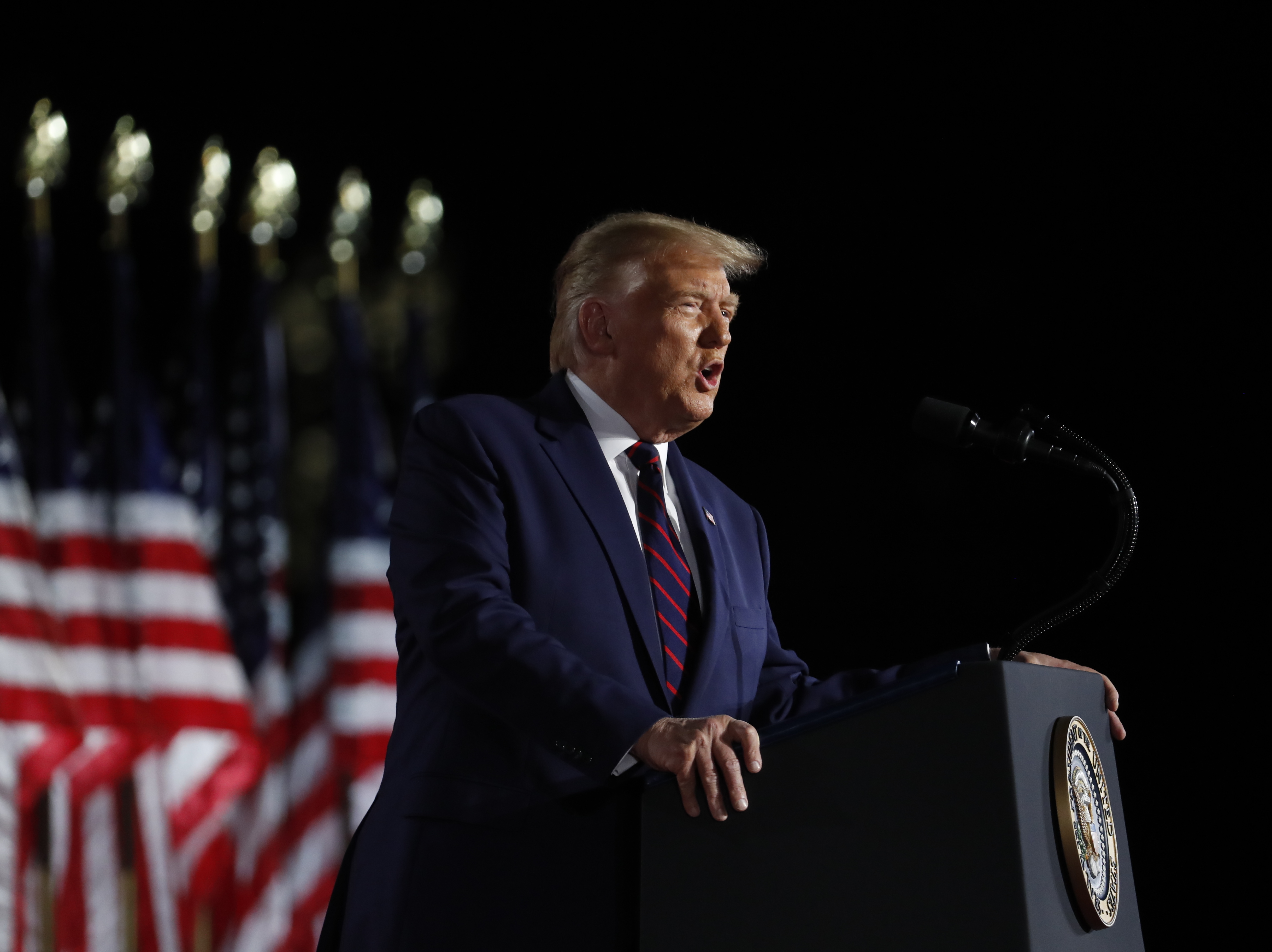 caption: Neither the FBI, nor the GOP, nor his own son can keep President Trump from railing against mail-in ballots.