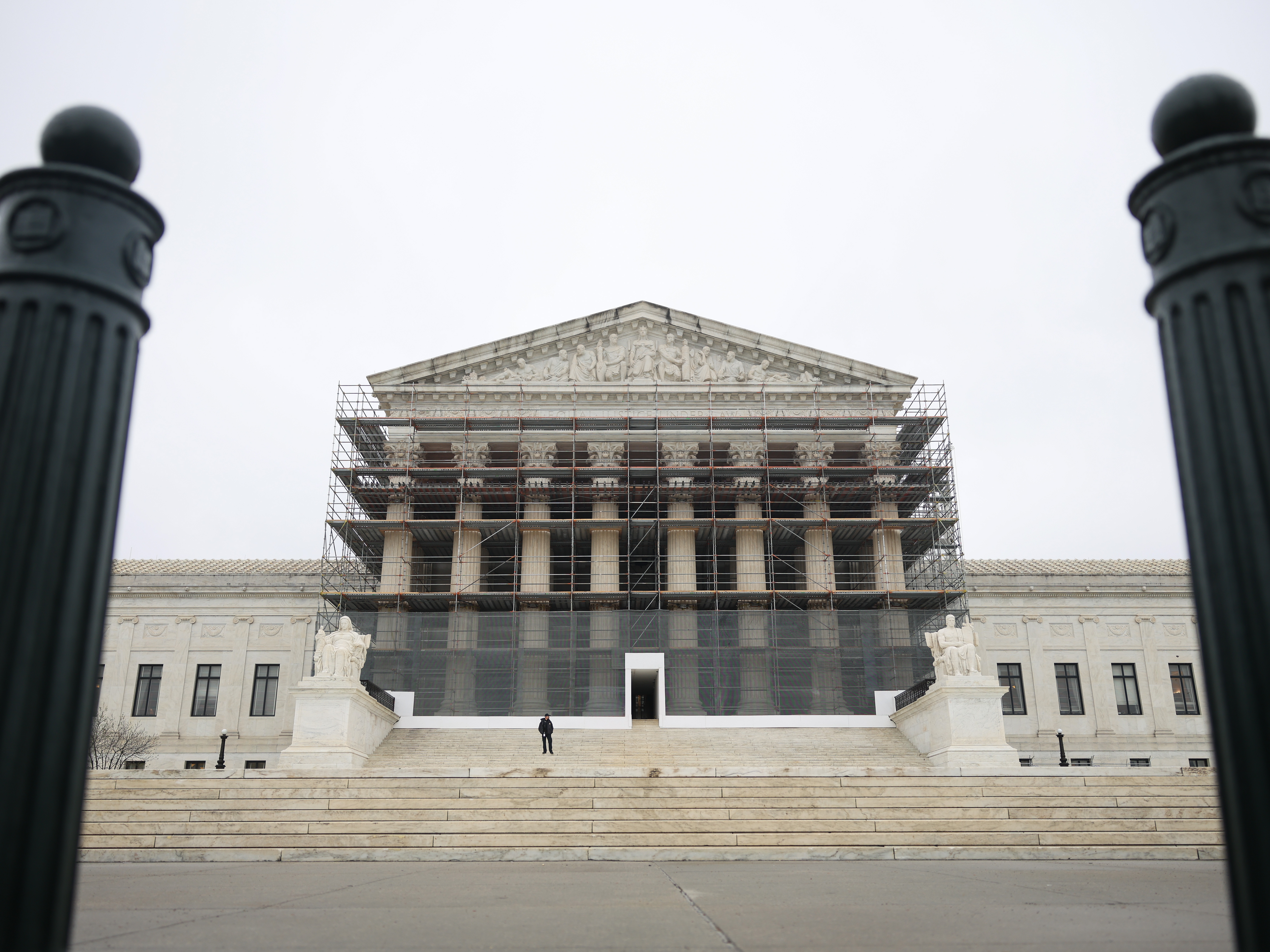 caption: The Supreme Court is seen on April 7 in Washington, D.C.