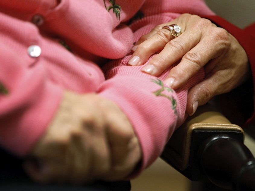 caption: Older people who have few social connections and interactions are at a higher risk for developing dementia, a new study has found.