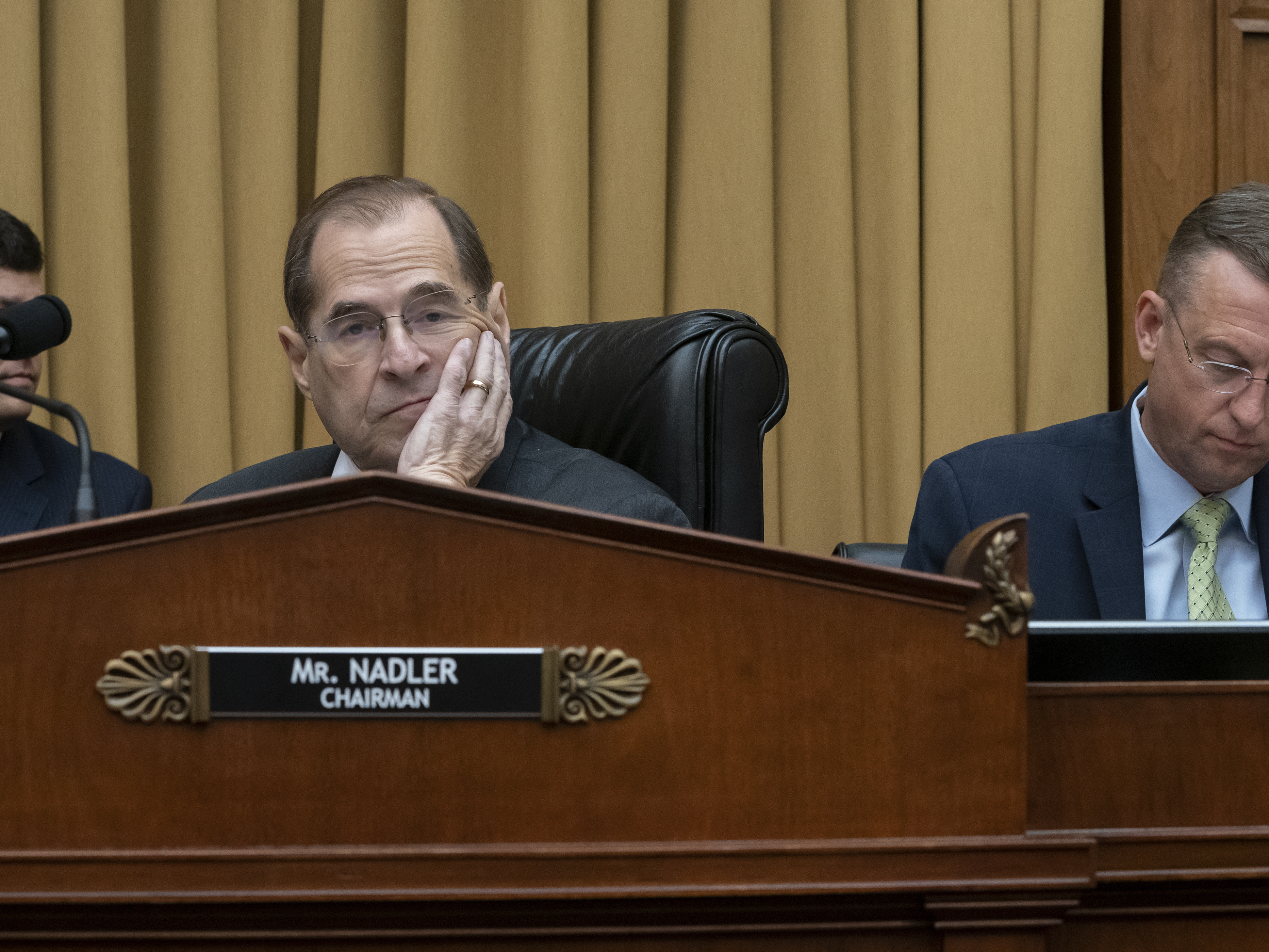 caption: House Judiciary Committee Chair Jerrold Nadler, D-N.Y., set a Monday morning deadline for Attorney General Barr to provide access to the unredacted Mueller report.