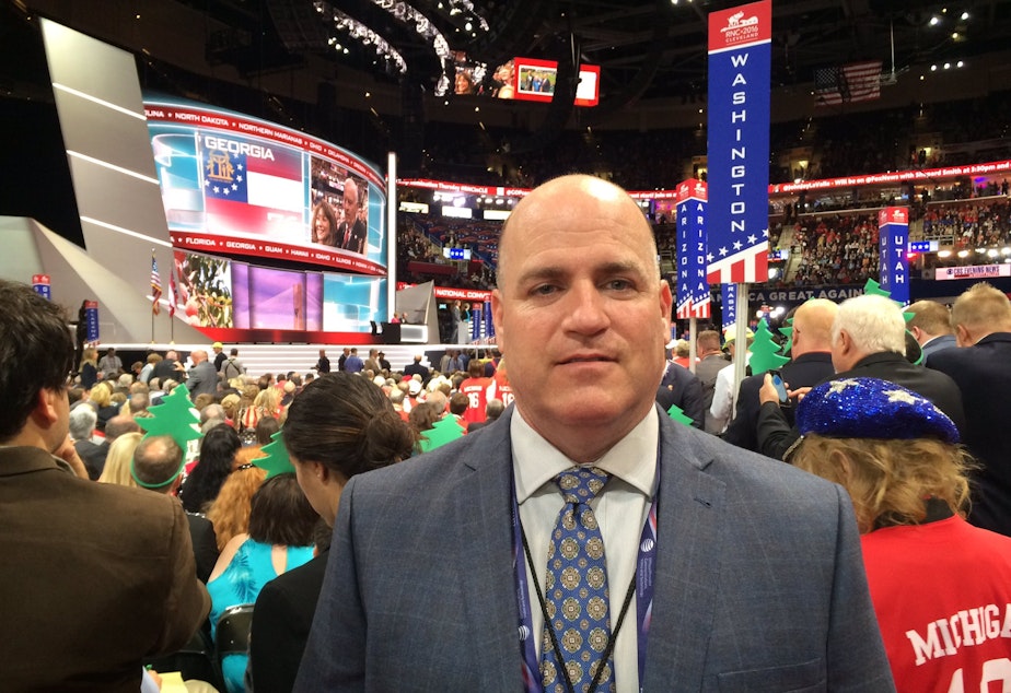 caption: Washington state Republican delegate Eric Minor says he will not be voting for Donald Trump in November.