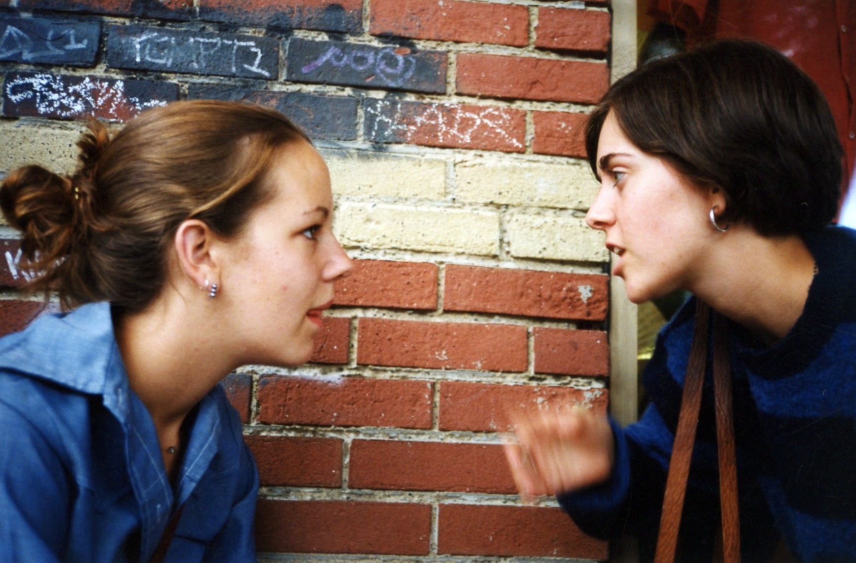 caption: Ella Hushagen, left, and Isolde Raftery.