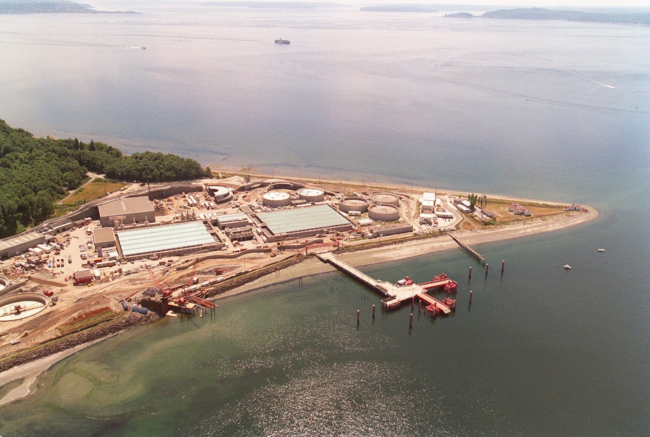 caption: The West Point Treatment Plant in the early 1990's when the plant was expanded