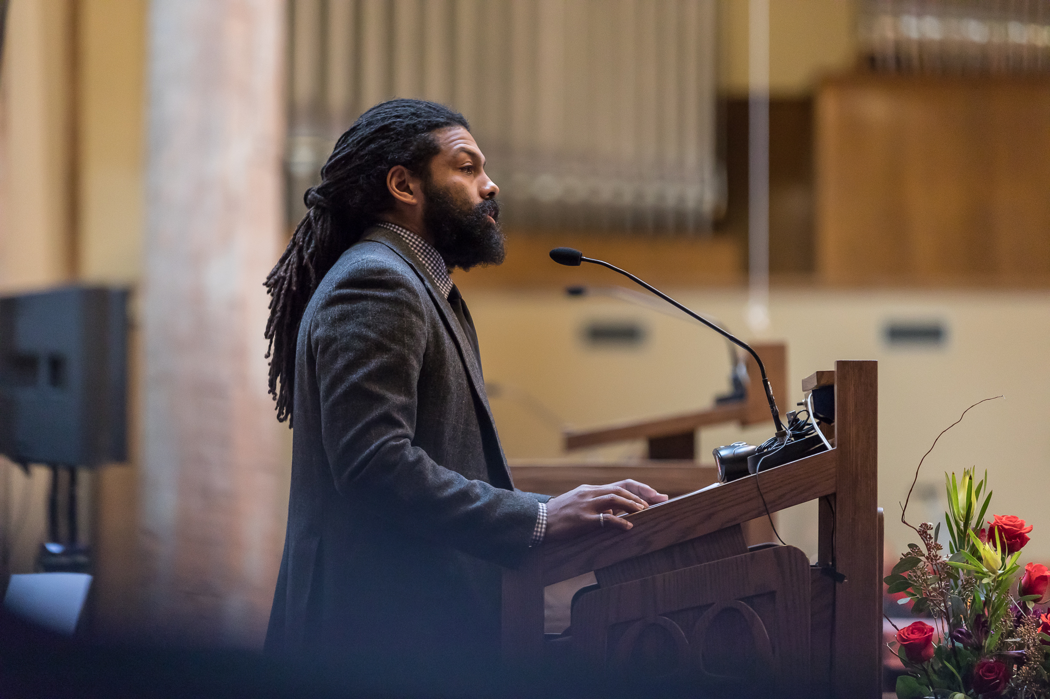 caption: Benjamin Hunter at Mt. Zion Baptist Church