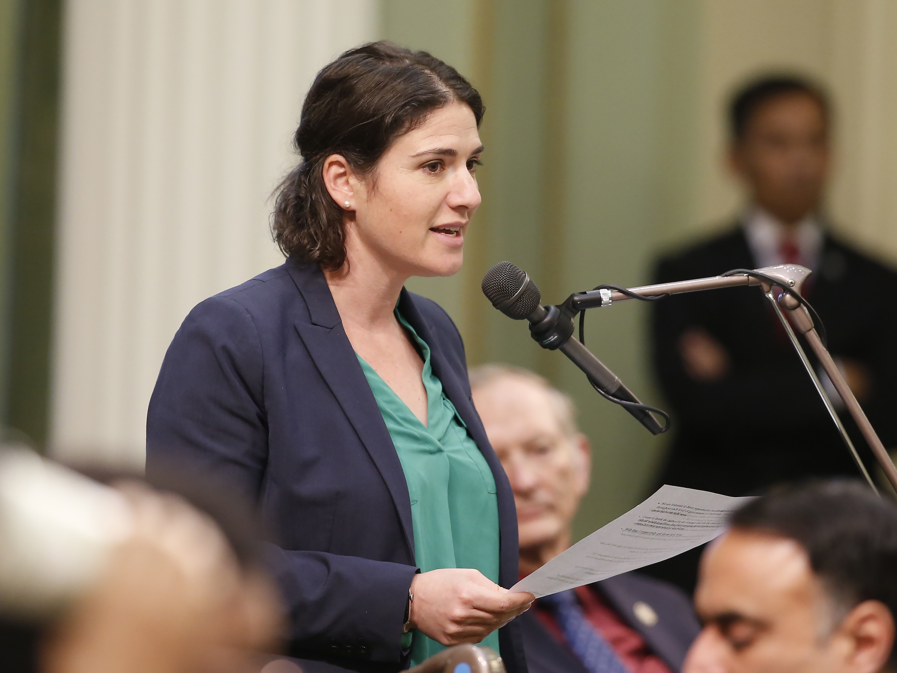 caption: California Assemblymember Rebecca Bauer-Kahan introduced a bill in the current legislative session to mandate menopause education for doctors in the state.