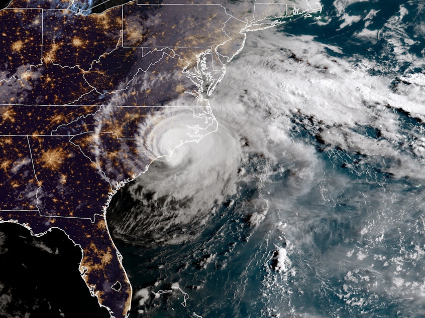 caption: Hurricane Florence made landfall in North Carolina on Sept. 14, 2018. The National Oceanic and Atmospheric Administration forecasts that two to four major hurricanes will form in the Atlantic during the 2019 hurricane season, which begins June 1.