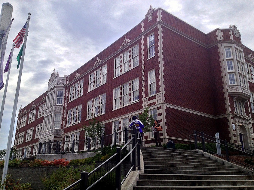 caption: Garfield High School in Seattle.