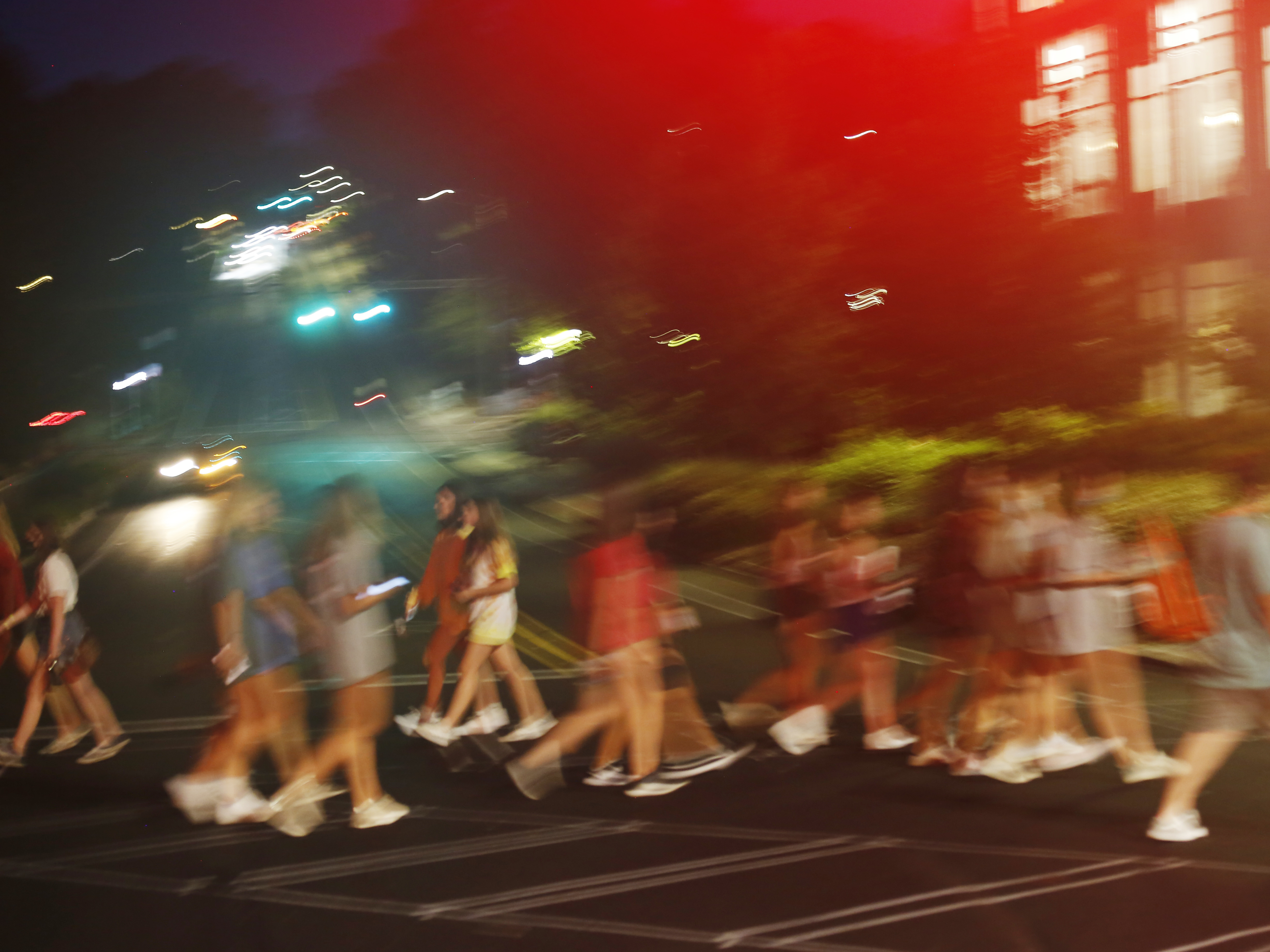 caption: Students on campus at the University of Georgia in Athens.