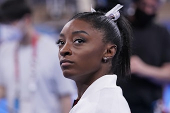 caption: U.S. star Simone Biles has pulled out of the individual all-around final at the Summer Olympics in Tokyo.