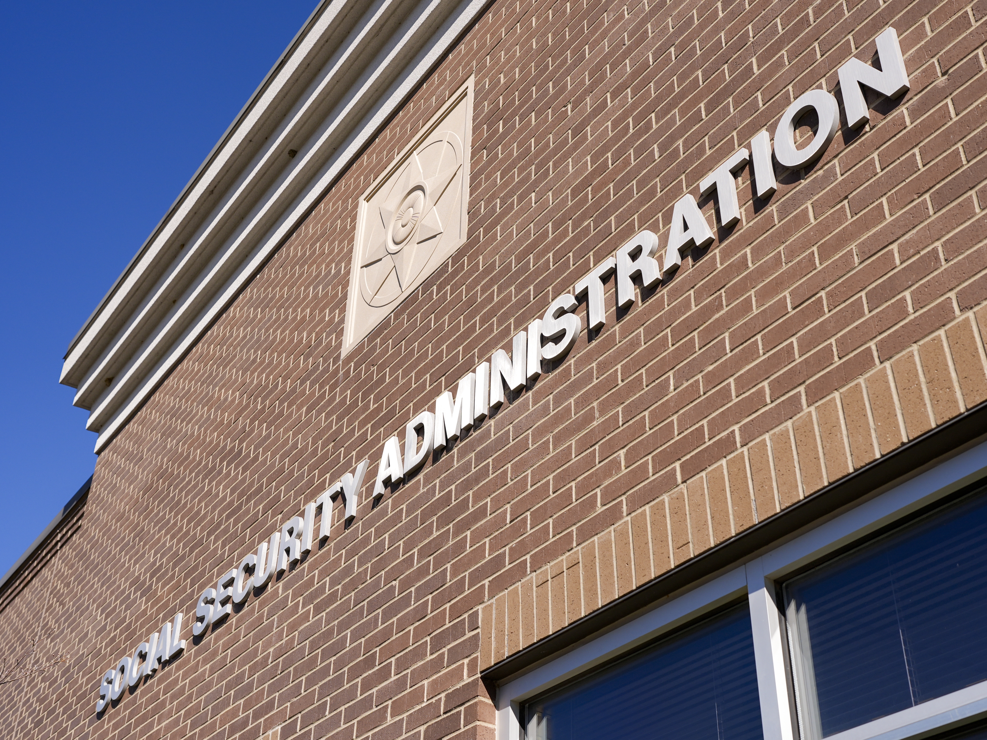 caption: A Social Security Administration office building is seen on March 6 in Nashville, Tenn.