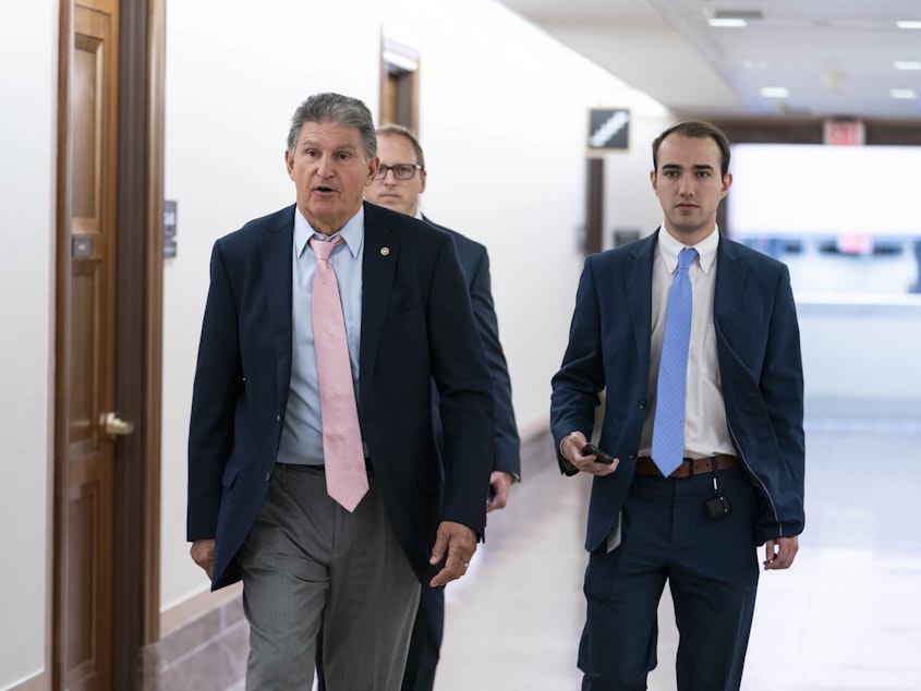 caption: Sen. Joe Manchin, D-W.Va., has unveiled a series of voting and election provisions he'd support.