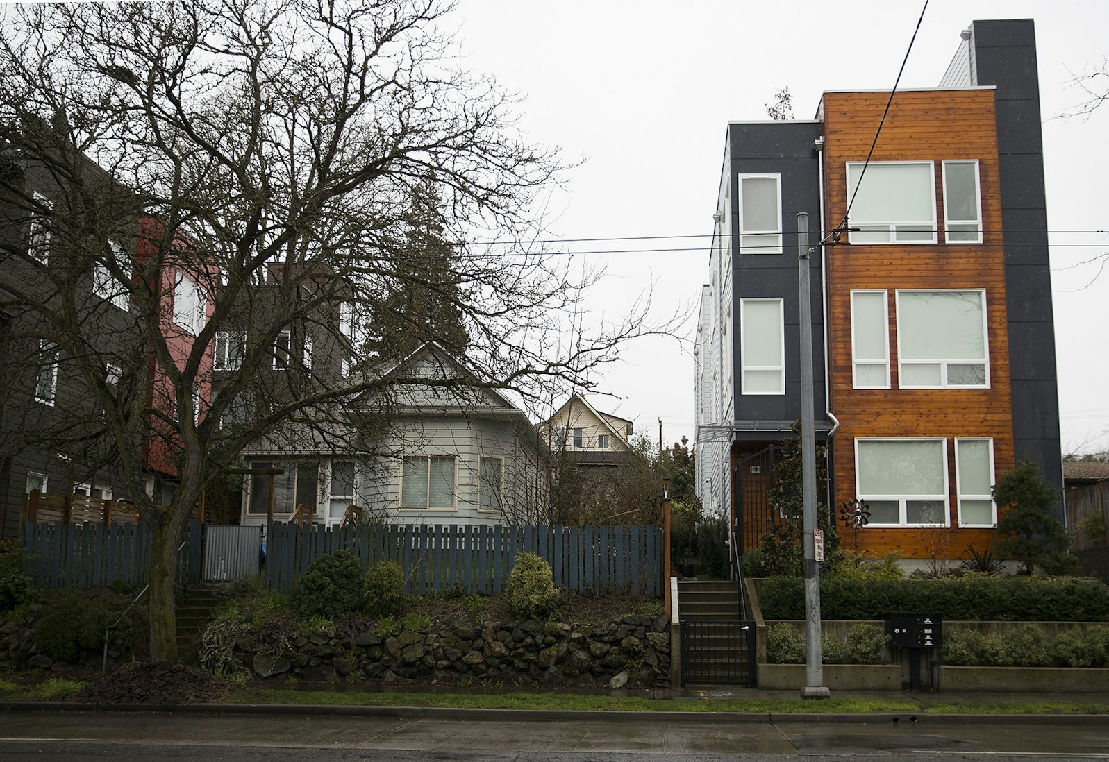 Homes near the intersection of 23rd Avenue East and East Thomas Street in Seattle.