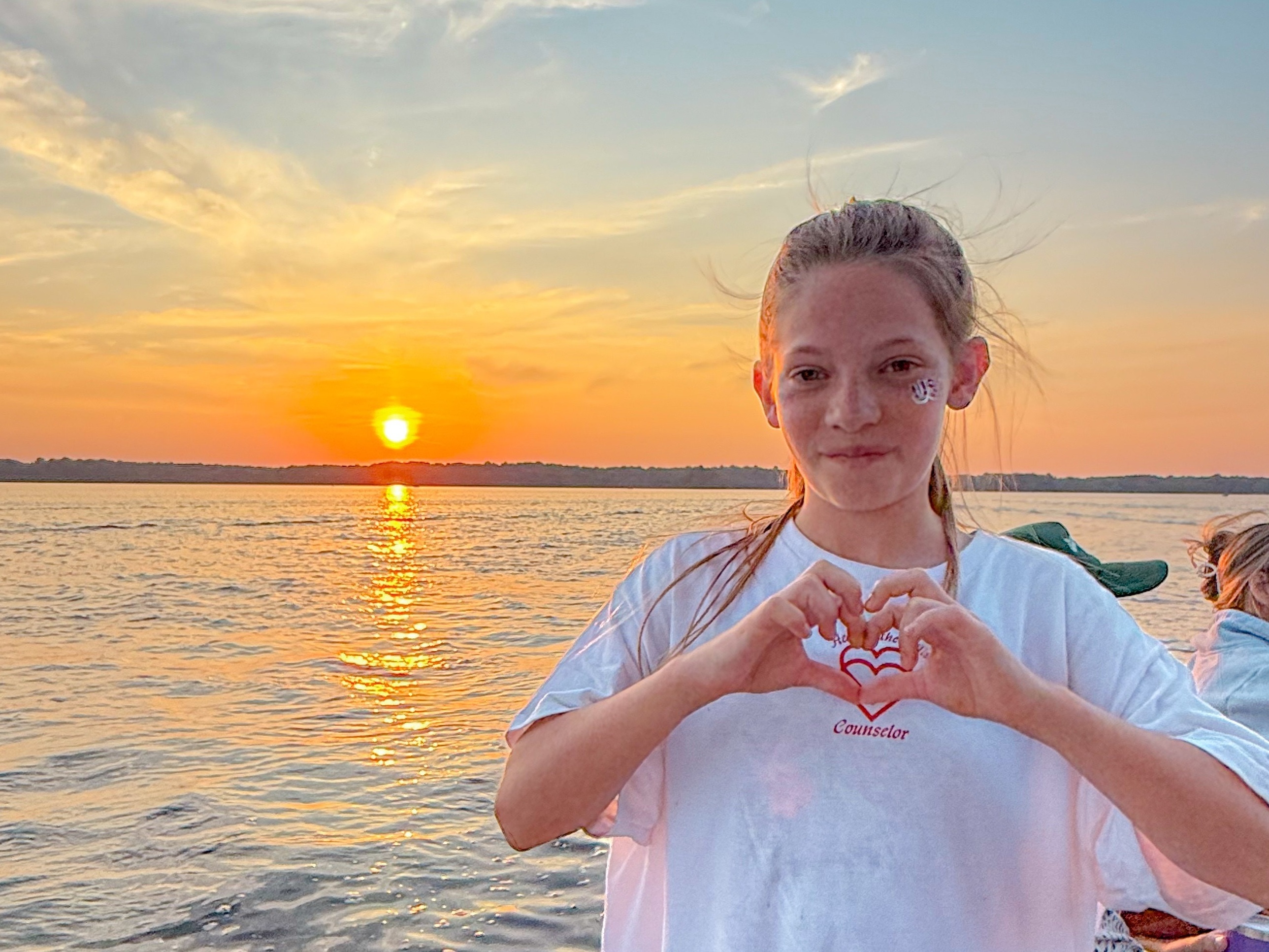 caption: Just after the summer session ended in late June, Heart O' the Hills camper Sydney Sutton sent this photo to the camp's director, Jane Ragsdale, who was killed in the July 4 flooding in Kerr County, Texas.