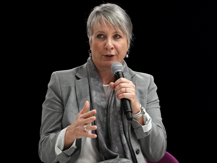 caption: Canadian Minister of Health Patty Hajdu, pictured in 2016, announced a new rule in response to a U.S. plan to import drugs from Canada.