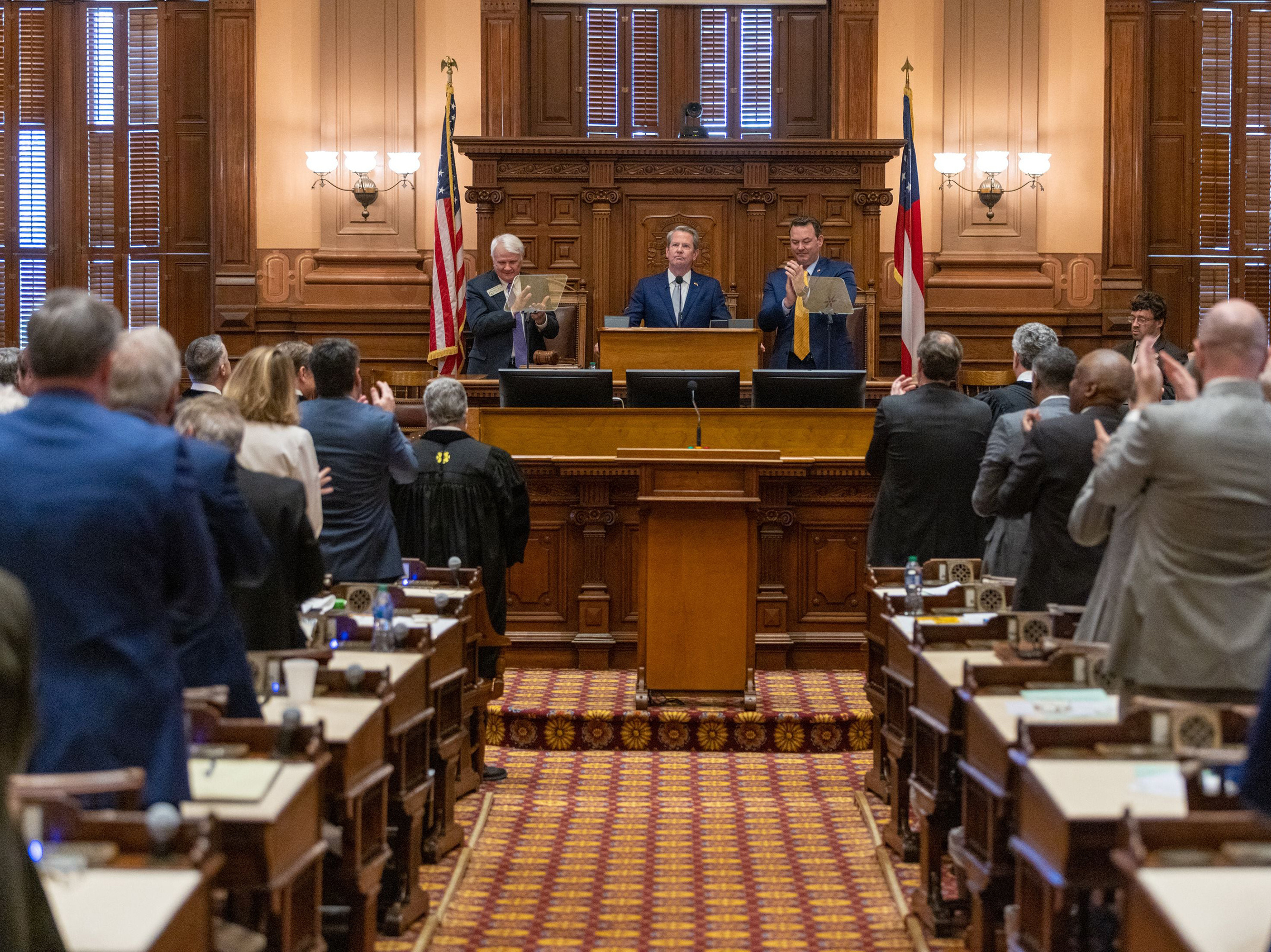 caption: Aides to Gov. Brian Kemp recently sent word to lawmakers he was skeptical of an expansion of the state's Medicaid program, pouring cold water on a push earlier in the session to provide health coverage for hundreds of thousands of uninsured Georgians.