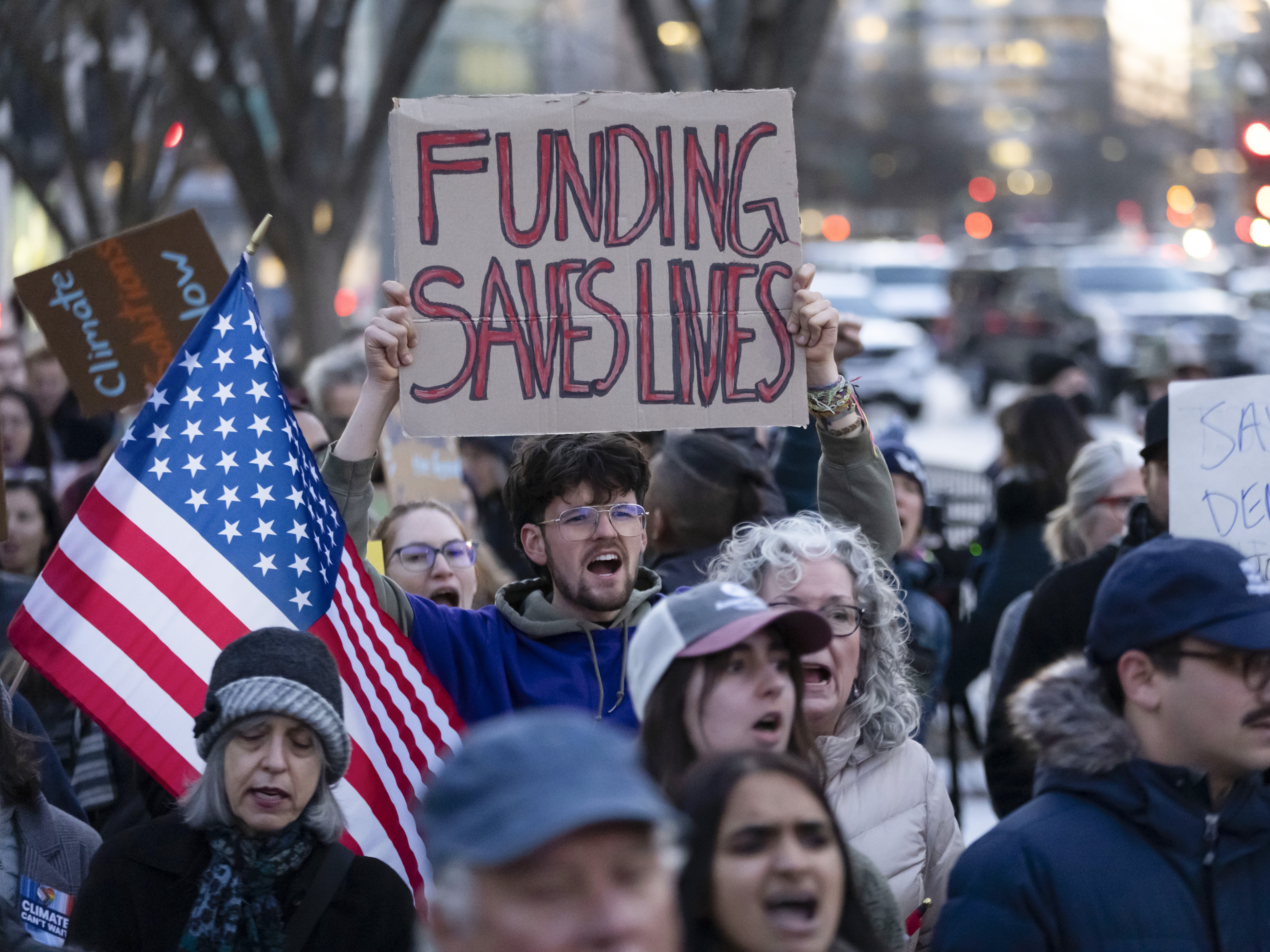 caption: A federal appeals court rules the Trump administration can withhold $4 billion approved by Congress for global health programs and more than $6 billion for HIV and AIDS prevention.