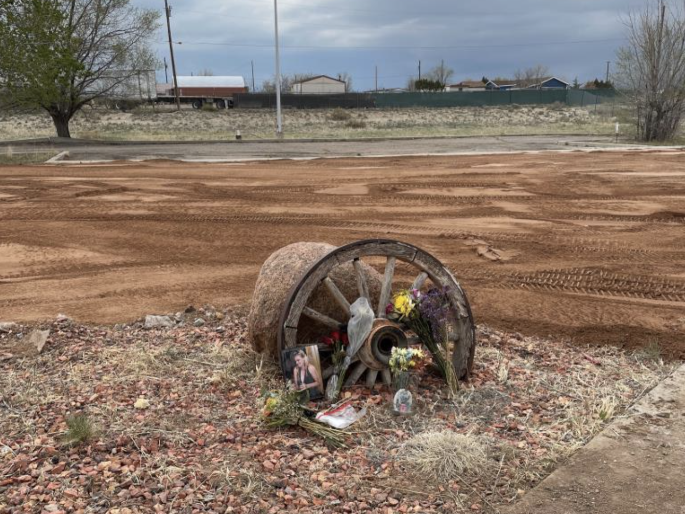 caption: The former site of the Return to Nature funeral home is seen in April, after the Environmental Protection Agency dismantled and cleared the facility in Penrose, Colo. The funeral home's owners, Jon and Carie Hallford, have pleaded guilty to fraud for taking nearly $1 million in total from customers and a federal COVID-19 relief fund.