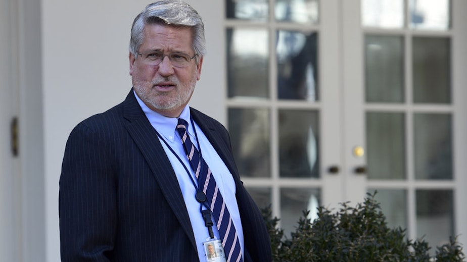 caption: Bill Shine will become a senior adviser to Trump's 2020 re-election campaign. CREDIT: SUSAN WALSH/AP