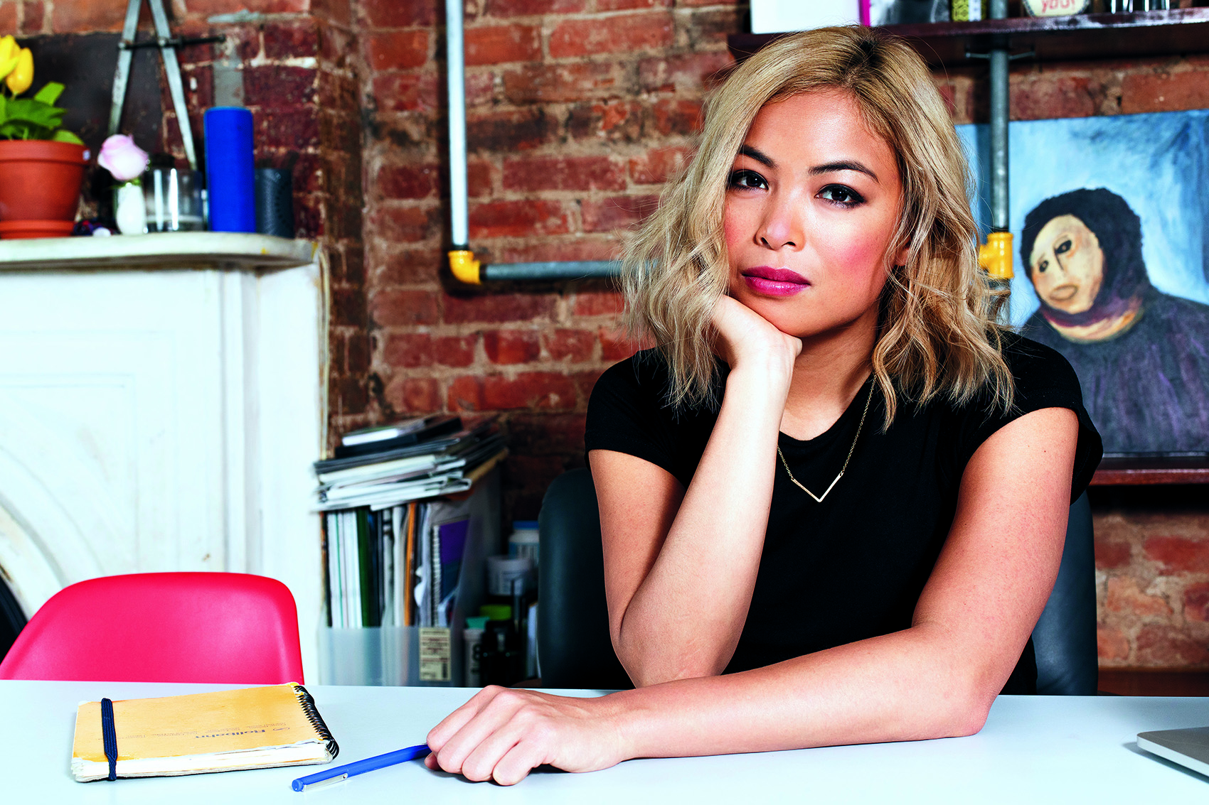 caption: New Yorker writer and author Jia Tolentino. (Elena Mudd)