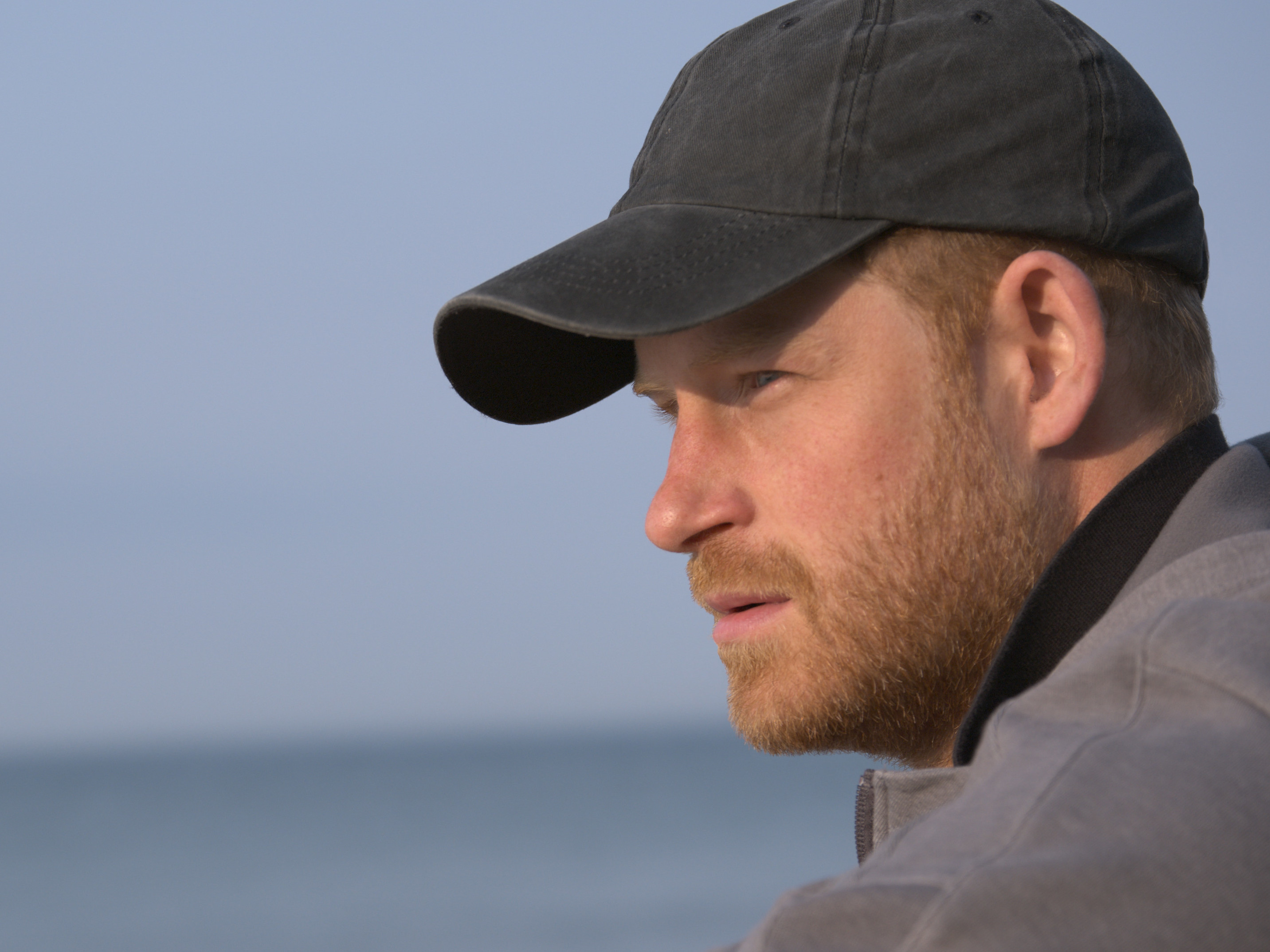 caption: Prince Harry allows himself to be filmed while going through therapy in his new, Oprah co-created TV series, <em>The Me You Can't See</em>.