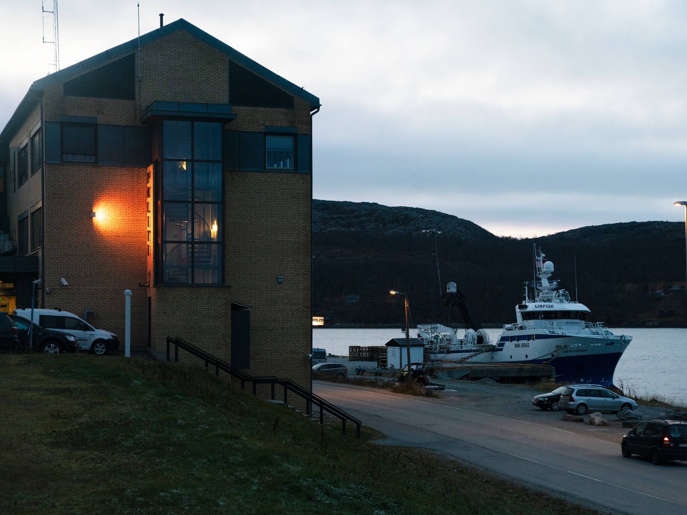 caption: Kirkenes Harbor is currently quiet, but the mayor hopes to build it into a logistical hub 250 miles north of the Arctic Circle.