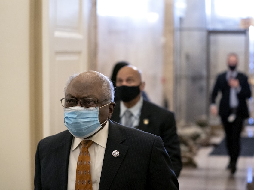 caption: House Oversight Chairman Rep. James Clyburn, D-S.C., is renewing an investigation into former President Donald Trump's handling of the coronavirus pandemic.