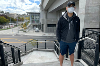 caption: Shuan Kuo grew up across the street from Northgate Mall, an area that is going through massive changes and redevelopment that includes a newly open light rail station. 