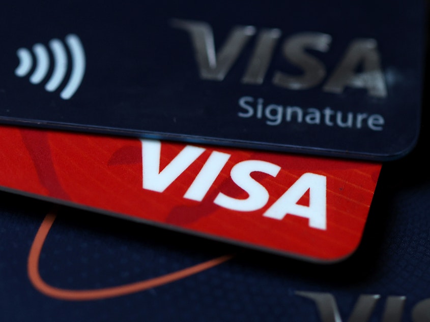 caption: Credit card delinquencies rose in the first three months of the year. According to the Federal Reserve Bank of New York, 1 in 6 card users are "maxed out," using at least 90% of their credit limit.