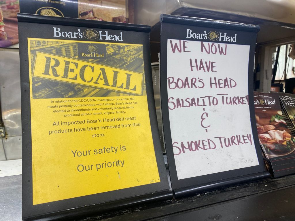 caption: Federal agencies identified listeria contamination in some Boar's Head deli meats last year.  Since Trump's cuts to federal agencies, experts worry inspectors can't keep up with demand.
