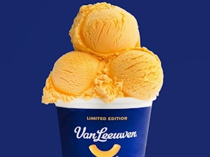 caption: Limited-edition macaroni and cheese ice cream is now available while supplies last.