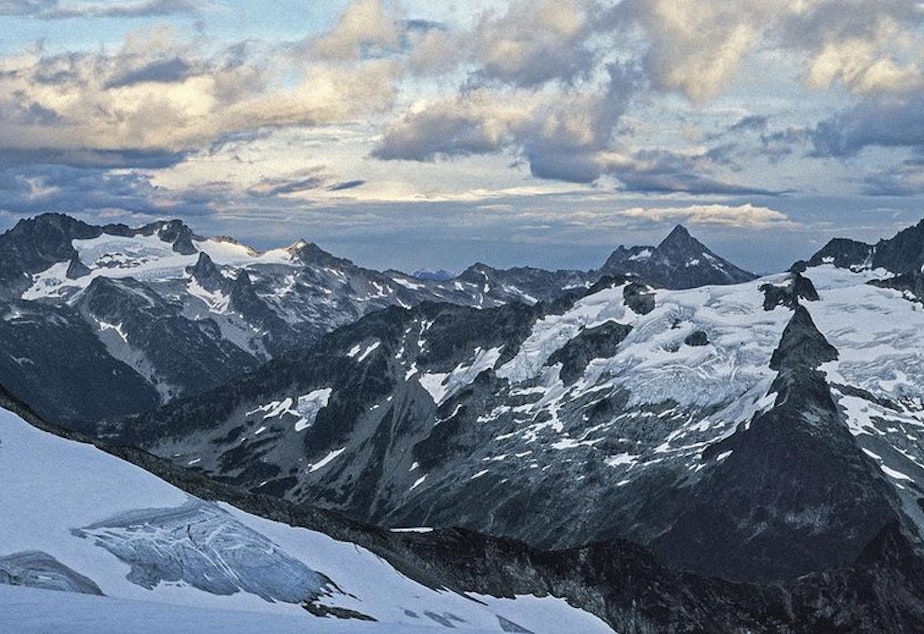 caption: A view of the North Cascades view from Eldorado Peak. CREDIT: RICHARD DROKER/CREATIVE COMMONS/FLICKR