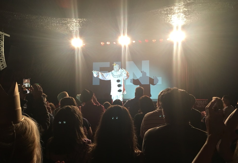 caption: Puddles performs at the Showbox on June 1, 2019.