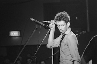 caption: Shane MacGowan live onstage in 1988, courtesy of the documentary film <em>Crock of Gold: A Few Rounds With Shane MacGowan</em>.