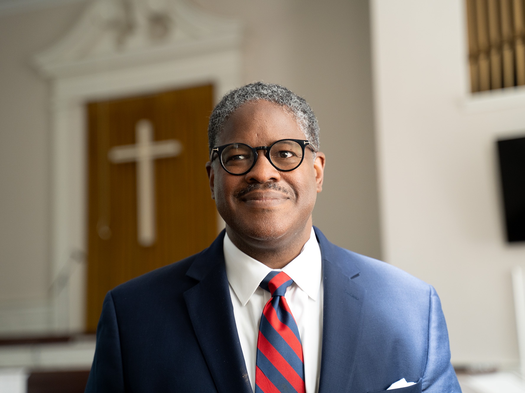 caption: Rev. Kip Banks has been pastor at the East Washington Heights Baptist Church for more than two decades. He says crime in D.C. was already down noticeably before the federal troop deployment.