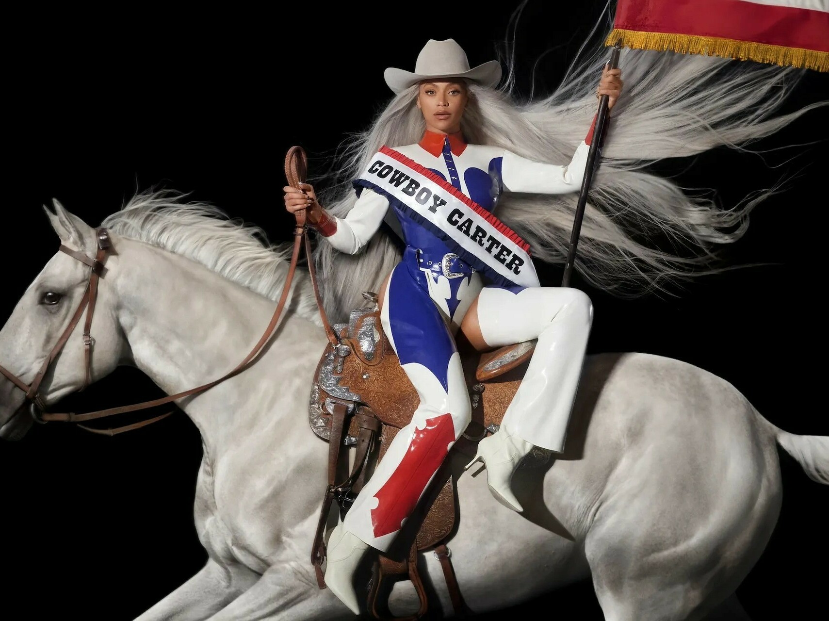 caption: Beyoncé's voice is the real star of <em>Cowboy Carter</em> as she sets out to prove, once and for all, that she can hold it down in any genre she damn well pleases.