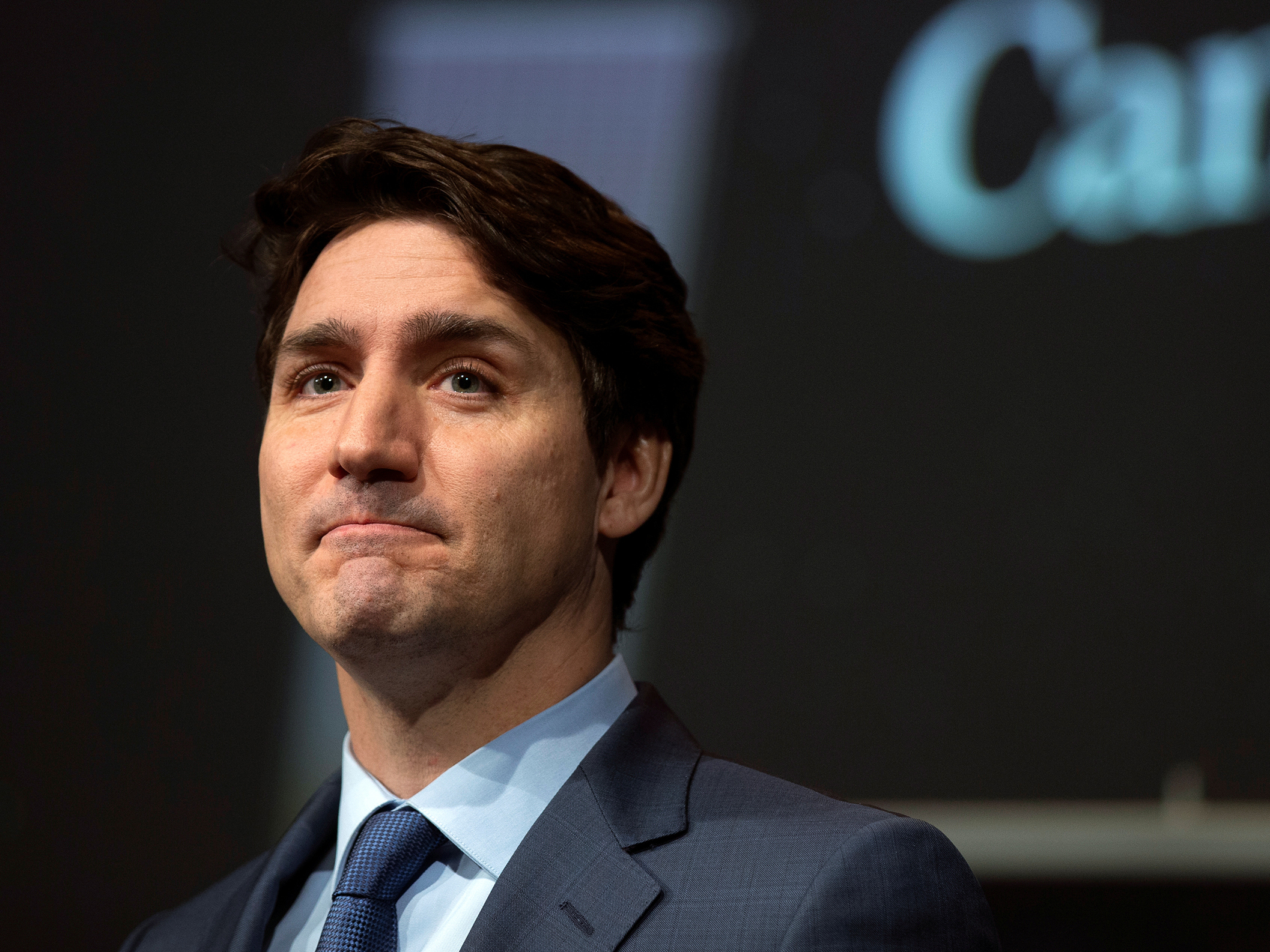 caption: Canadian Prime Minister Justin Trudeau makes an announcement at the Canadian Space Agency in Longueuil, Quebec on Feb. 28.  A second member of his Cabinet resigned Monday over allegations that he tried to influence a criminal prosecution.