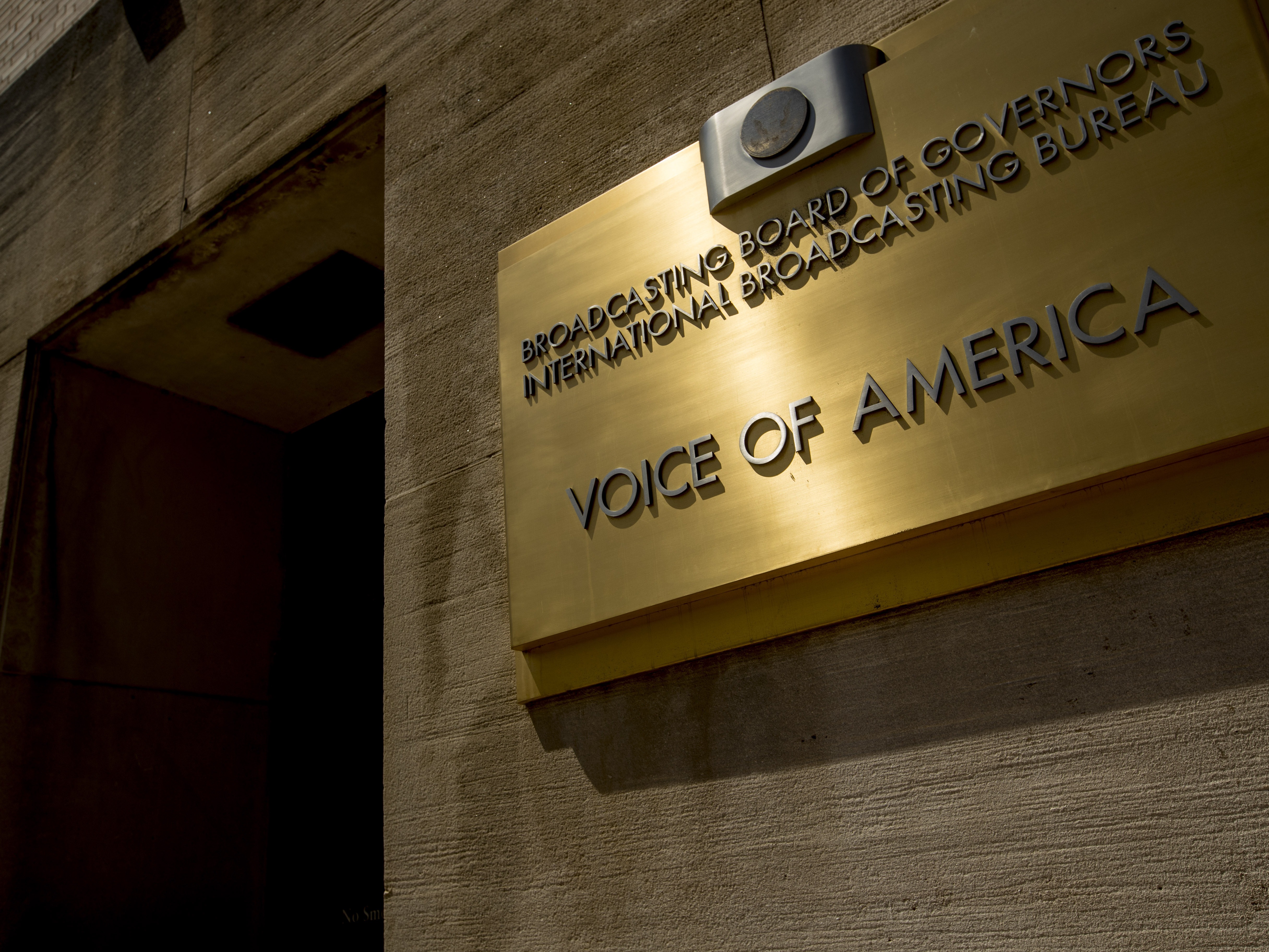caption: File photo shows the Voice of America building in Washington.