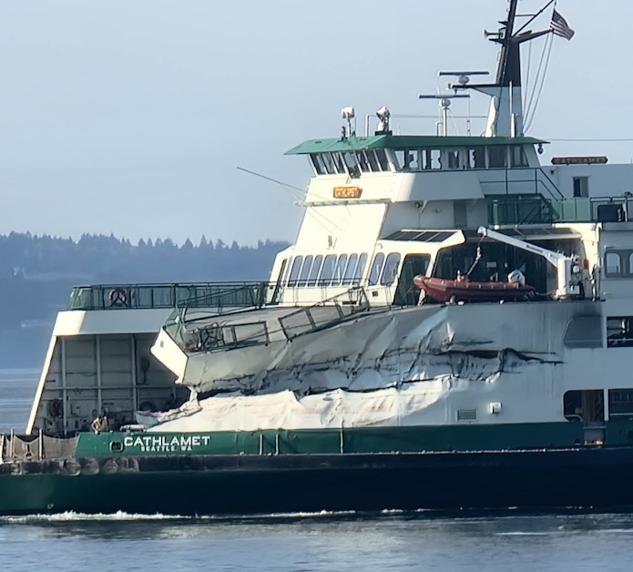 KUOW Ferry Crashes Into West Seattle Dock Disrupting Service To kuow-ferry-crashes-into-west-seattle-dock-disrupting-service-to