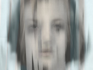 Conceptual illustration of a distorted girl's face depicting anxiety, rage, and fear.