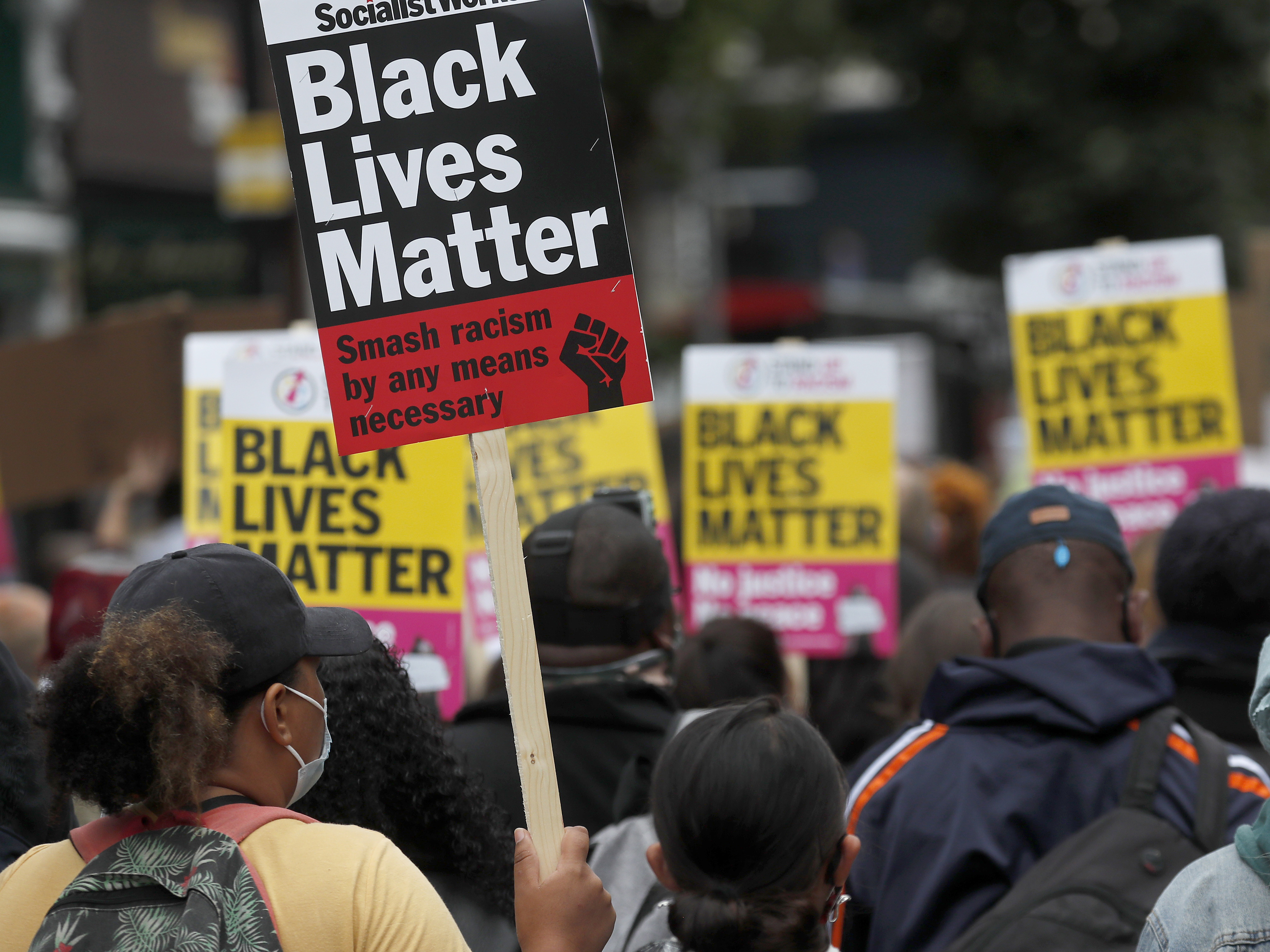 caption: The U.K. government report on racism was commissioned as the country saw major Black Lives Matter demonstrations last summer.