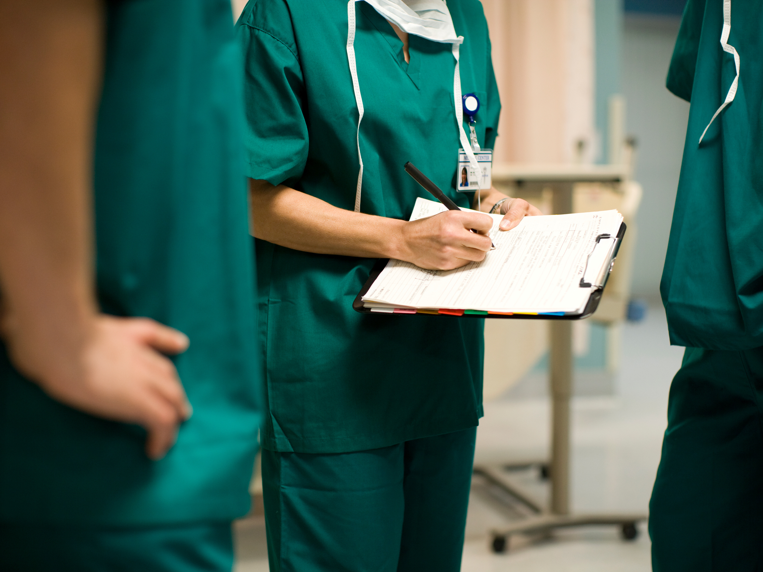 caption: Coronavirus has yet to sicken American health workers, as it has in China. But deaths of hospital workers in Asia have heightened scrutiny of the U.S. health care system's ability to protect people on the front line.