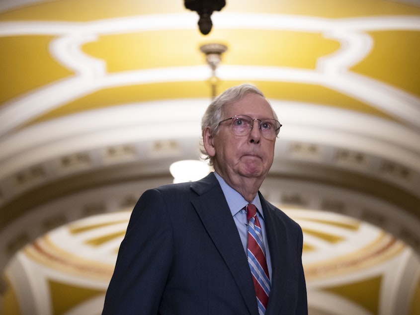 caption: Senate Republicans are facing continued questions about the health of Senate Minority Leader Mitch McConnell after the Kentucky Republican suffered two public health incidents.
