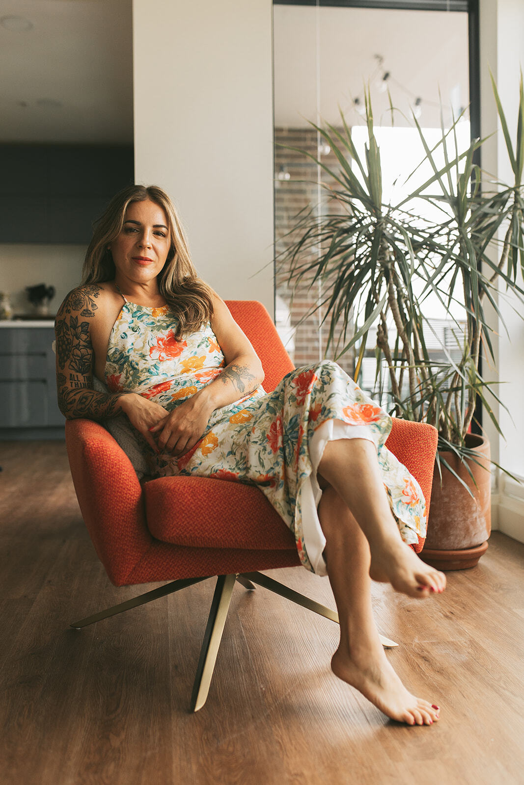 caption: Bellingham school board director and WinkWink owner Jenn Mason sits for a portrait.