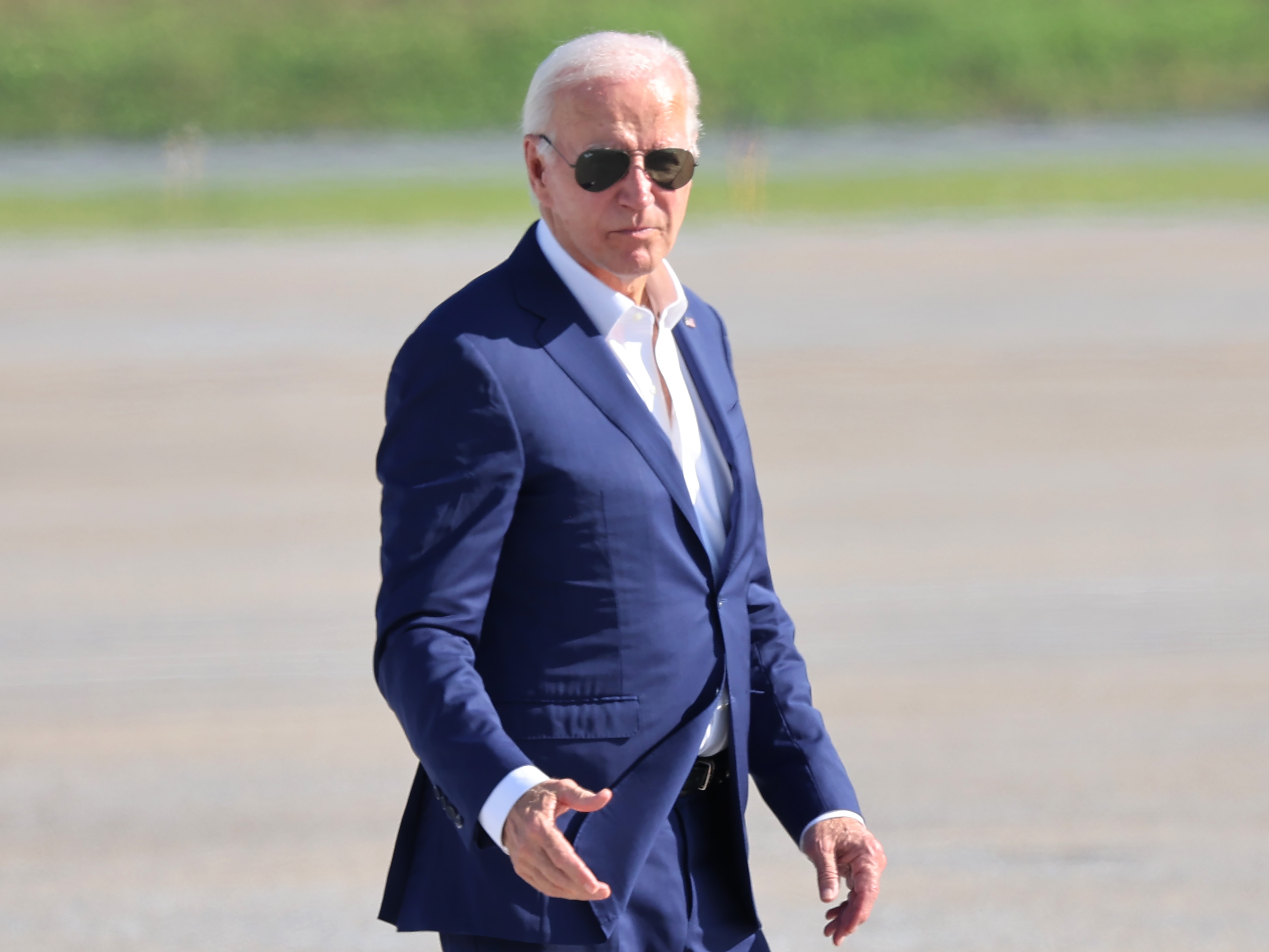 caption: President Biden in Harrisburg, Pa., on July 7, 2024. As lawmakers returned to Washington, Biden sent them a two-page letter telling them to stop speculating about his departure, because he's not leaving.