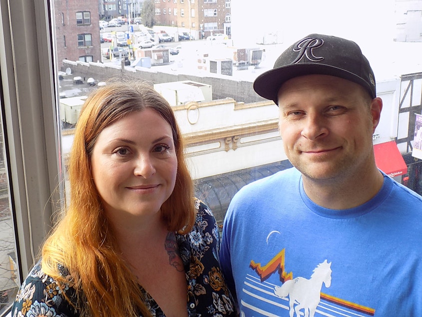 caption: Dana and Dave Verellen fled Seattle for Tacoma.