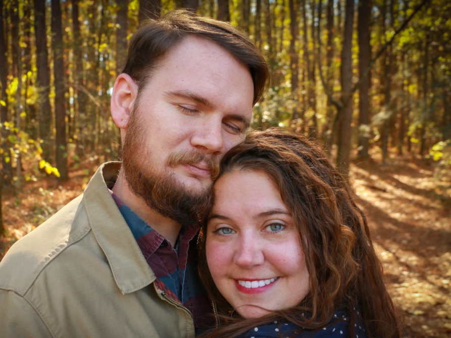 caption: Alexis Agnew (right) and her husband, Zach Agnew.