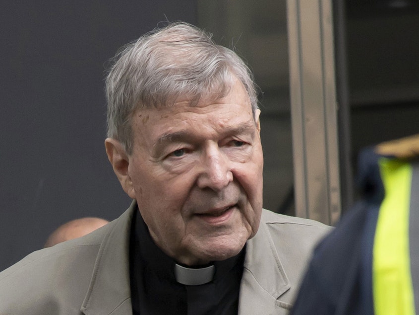 caption: Cardinal George Pell, seen earlier this month, has been sentenced to six years in prison by a Melbourne, Australia, court for the sexual abuse of two children more than 20 years ago.