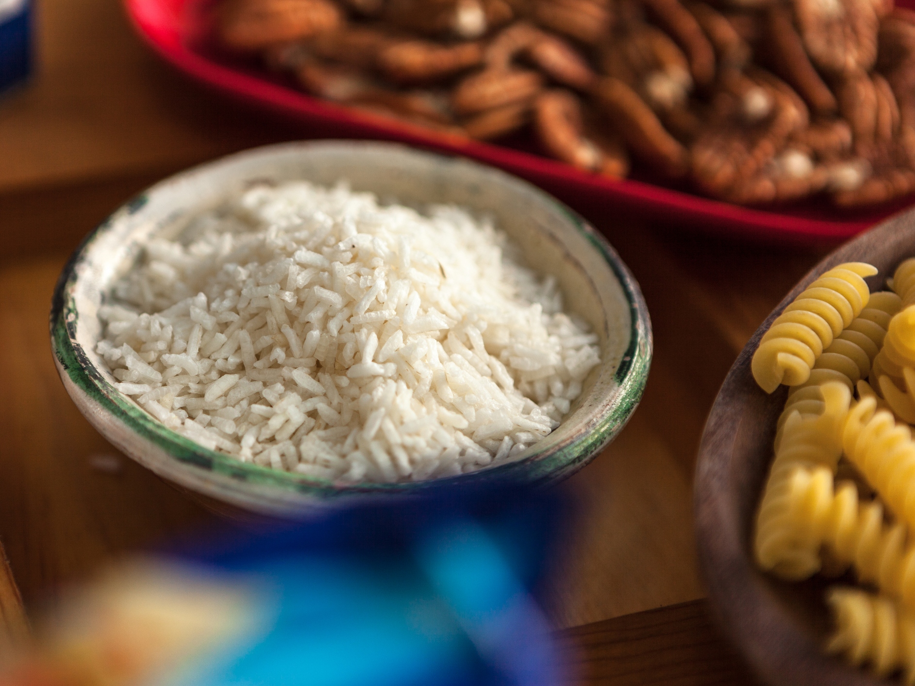 caption: When we eat carbohydrates like white rice and pasta we digest them rapidly, causing surges in blood sugar. But there is a way to slow digestion down.