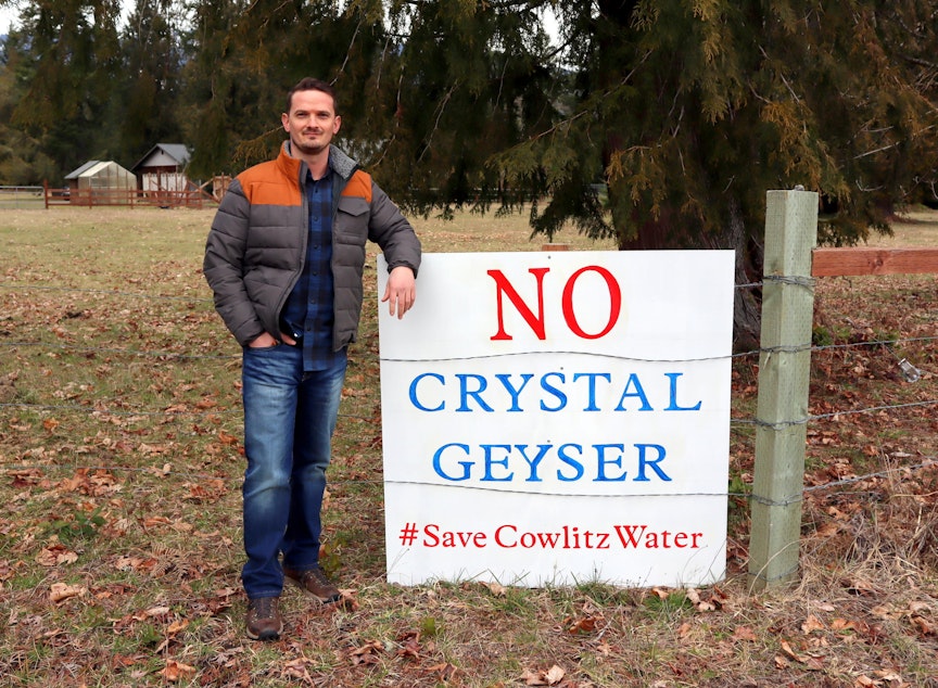 caption: Craig Jasmer co-founded the Lewis County Water Alliance to fight a proposed water bottling plant near Randle, Washington.