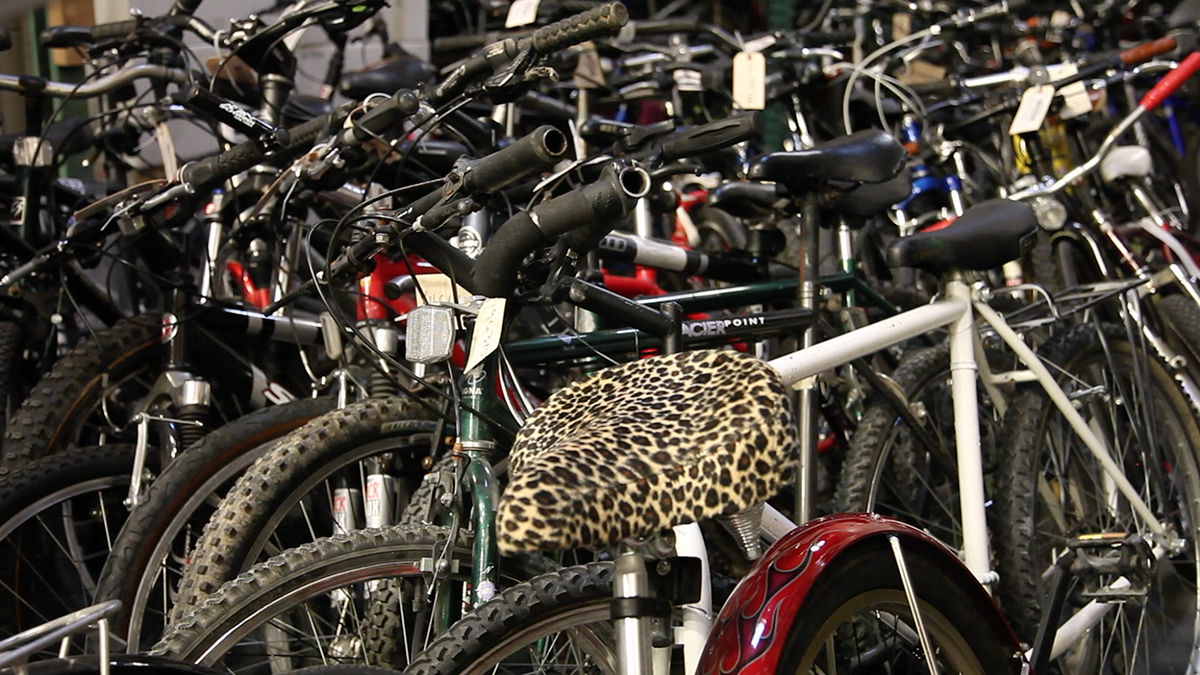 caption: The Seattle Police is launching a new program to reunite stolen bikes with their owners.